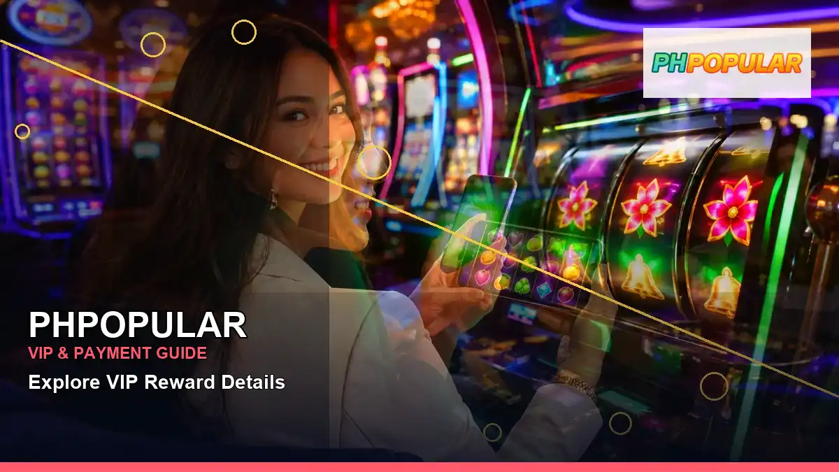 PHPOPULAR high-energy coins casino cashback rewards in a left-diagonal layout for Philippine players