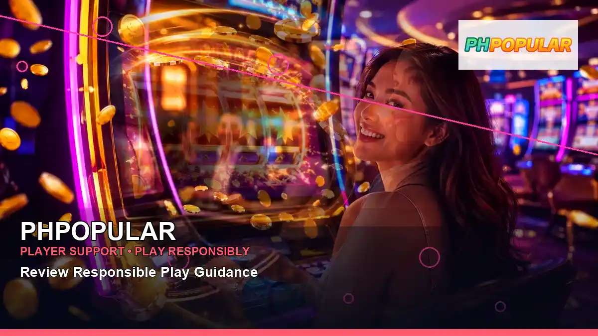 PHPOPULAR neon-lit neon jackpot slot games in a layered collage layout for Philippine players