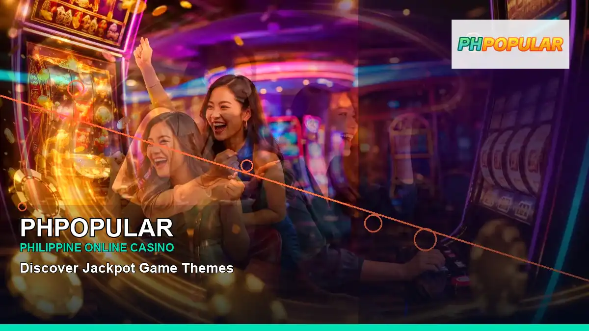 PHPOPULAR reels casino bonus games featuring an adult Filipina casino host with a right-diagonal composition — view 2